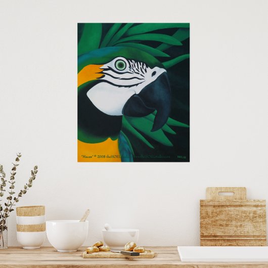 Macaw Poster (Keuken)