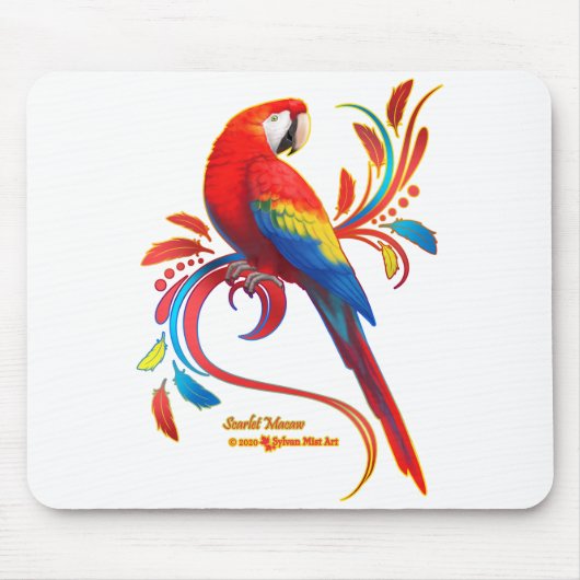 Macaw-Scarlet Muismat (Voorkant)