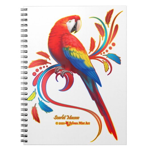 Macaw-Scarlet Notitieboek (Voorkant)