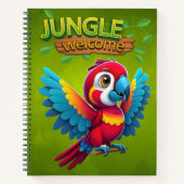 Macaw Schattig Parrot Woodland Bird Wildlife 🦜 Notitieboek (Voorkant)