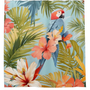 Macaw Tropical Solitude Douchegordijn