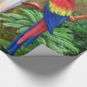 Macaw Tropische parrots Cadeaupapier (Hoek)