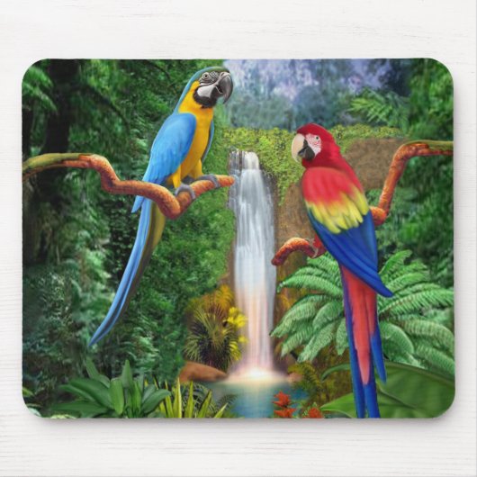 Macaw Tropische parrots Muismat (Voorkant)