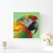 Macaw Vierkante Klok (Huis)