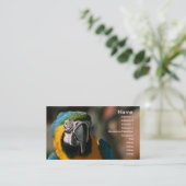 Macaw Visitekaartje (Staand voorkant)