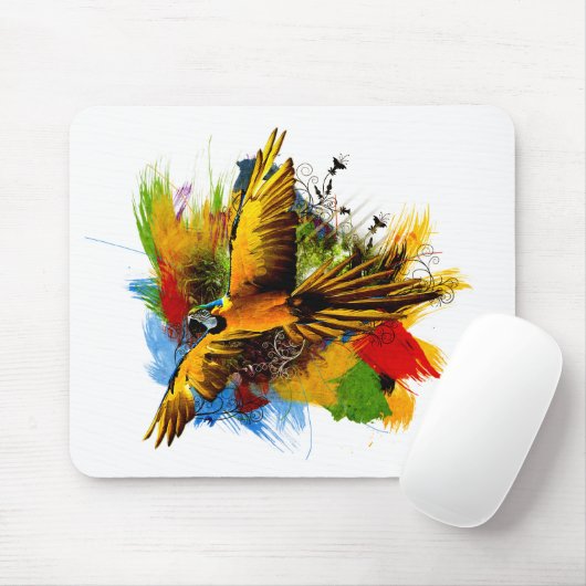 Macaw vogelmousepad muismat (Met muis)