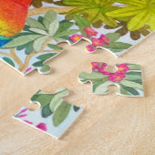 Macaw Waterverf Parrots Puzzle Legpuzzel (Zijkant)