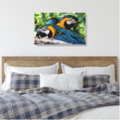 Macaws Canvas Afdruk (Insitu (Slaapkamer))