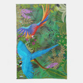 Macaws in het Midden-Amerikaanse Oerwoud Kitchen T Theedoek (Verticaal)