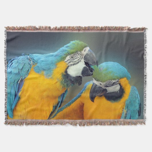 Macaws in love deken (Voorkant)