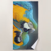 Macaws in love strandlaken (Voorkant)