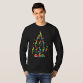 Macaws Kerstboom Lichten Santa Elf Macaw T-shirt (Voorkant volledig)