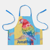 Macaws Macaw Parrot Boys Naam keuken Apron Schort (Voorkant)