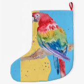 Macaws Macaw Parrot Boys noemen kerststop Grote Kerstsok (Achterkant)