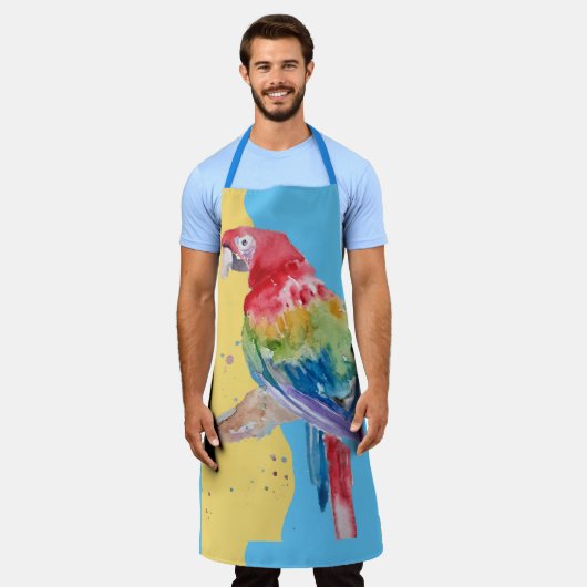 Macaws Macaw Parrot Mannen naam Apron Schort (Gedragen)
