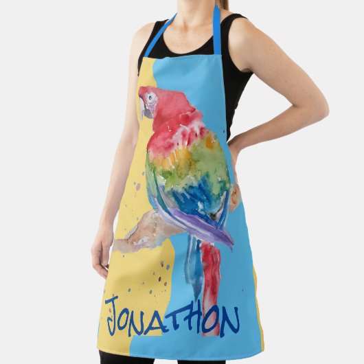 Macaws Macaw Parrot Mannen naam Schort (Insitu)