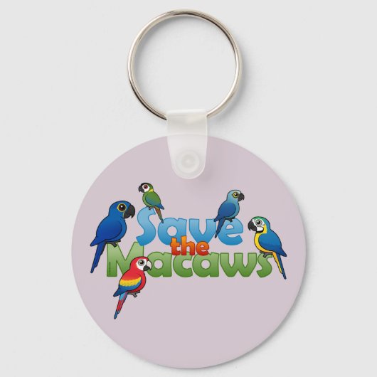 Macaws opslaan sleutelhanger (Voorkant)