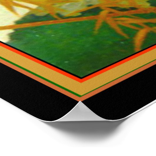 "Macaws & Panther" Stark Davis Art Deco Print (Hoek)