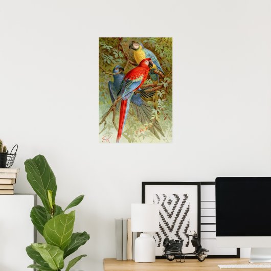 Macaws Poster (Thuiskantoor)