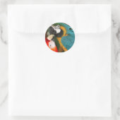 Macaws Ronde Sticker (Tas)