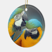 Macaws uit liefde keramisch ornament (Links)