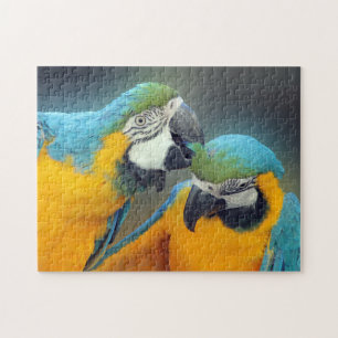 Macaws uit liefde legpuzzel