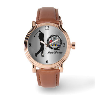MacBain Clan Badge (zijn) Golf Horloge