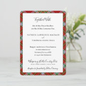 MacBain Clan Tartan Schots Plaid Kaart (Staand voorkant)