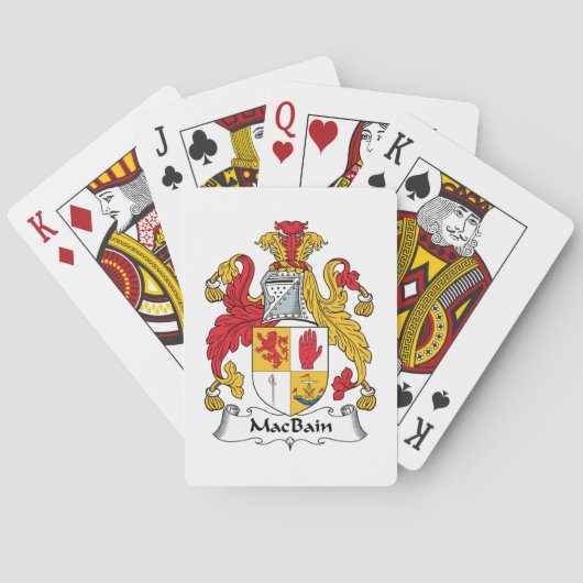 MacBain Family Crest Pokerkaarten (Achterkant)