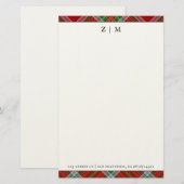 MacBain MacBean Clan Tartan Plaid Patroon Briefpapier (Voorkant / Achterkant)