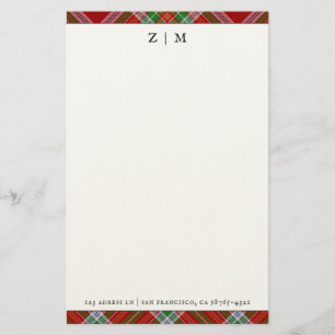 MacBain MacBean Clan Tartan Plaid Patroon Briefpapier