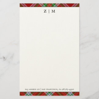 MacBain MacBean Clan Tartan Plaid Patroon Briefpapier