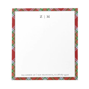 MacBain MacBean Clan Tartan Plaid Patroon Notitieblok