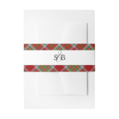 MacBain MacBean Clan Tartan Scottish Pset Uitnodigingen Wikkel (Voorkant Voorbeeld)