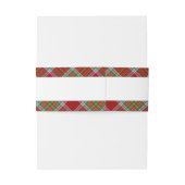 MacBain MacBean Clan Tartan Scottish Pset Uitnodigingen Wikkel (Achterkant Voorbeeld)