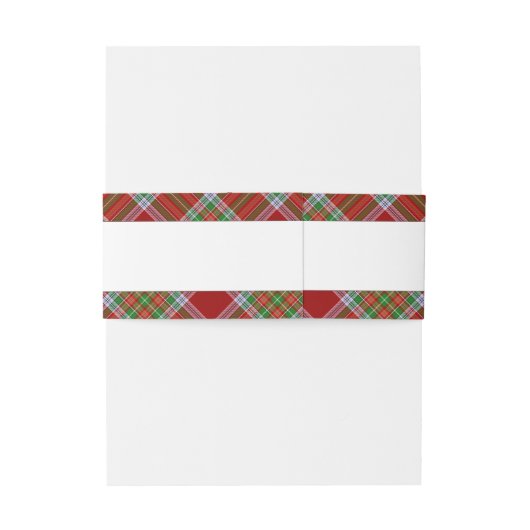 MacBain MacBean Clan Tartan Scottish Pset Uitnodigingen Wikkel (Achterkant Voorbeeld)