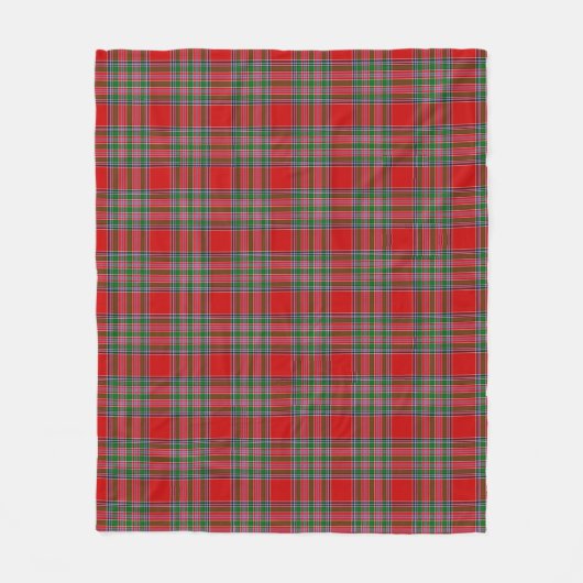 MacBain Plaid Fleece Deken (Voorkant)