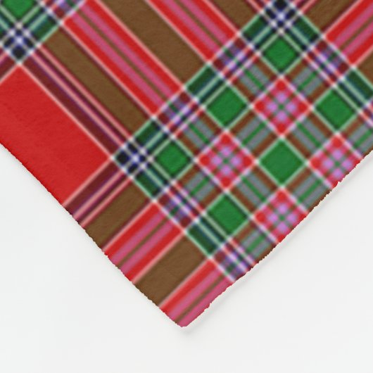 MacBain Plaid Fleece Deken (Hoek)