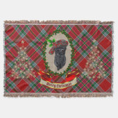 MacBain Scottie Dog kerstdrow Blanket Deken (Voorkant)