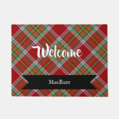 MacBain Scottish Tartan Pattern Hallo Deurmat (Voorkant)