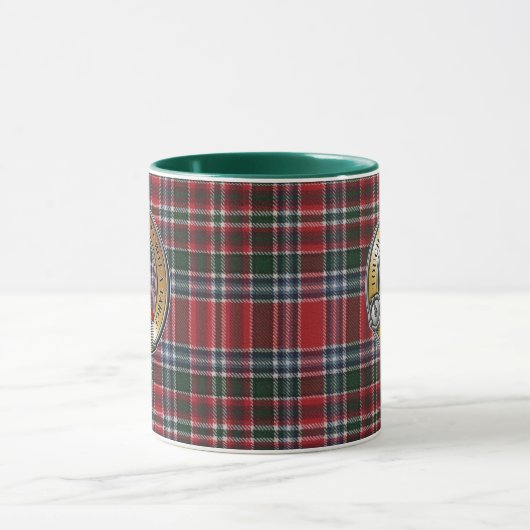 MacBain Tartan & Badge Mok (Midden)