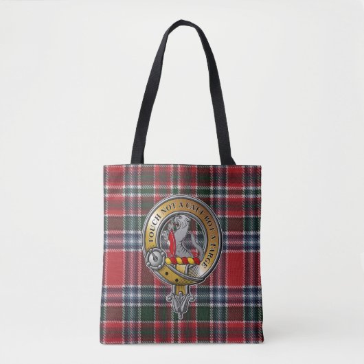 MacBain Tartan & Badge Tote Bag (Voorkant)