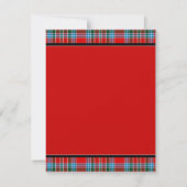 MacBean Ancient Tartan Wedding Save the Date Kaart (Achterkant)