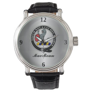 MacBean Clan Badge gepersonaliseerd Horloge