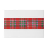 MacBean Schotse Tartan Belly Band Uitnodigingen Wikkel (Achterkant Voorbeeld)