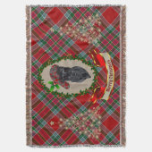 MacBean Scottie Dog kerstdrow Blanket Deken (Voorkant Verticaal)