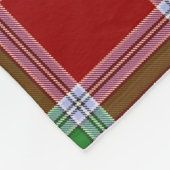 MacBean Scottish Clan Tartan Pset Fleece Deken (Hoek)