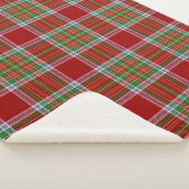 MacBean Scottish Clan Tartan Pset Sherpa Deken (3/4)