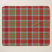 MacBean Scottish Clan Tartan Pset Sherpa Deken (Voorkant (horizontaal))
