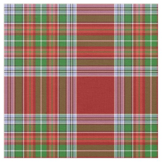 MacBean Scottish Clan Tartan Pset Stof (Close Up)